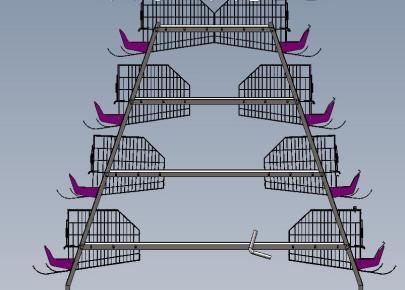 A type Manual Layer Chicken Cage